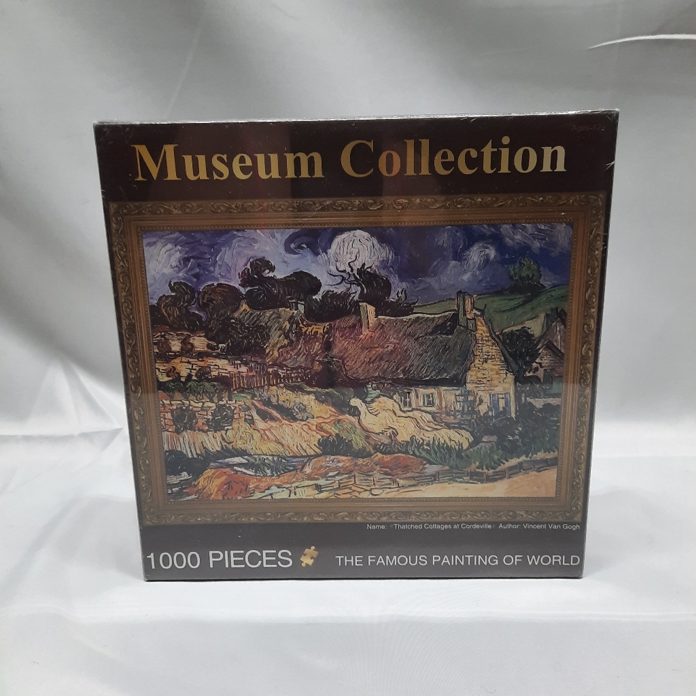 Museum Collection Thatched Cottage, Artwork Large Puzzle 27.6" x 19.7"